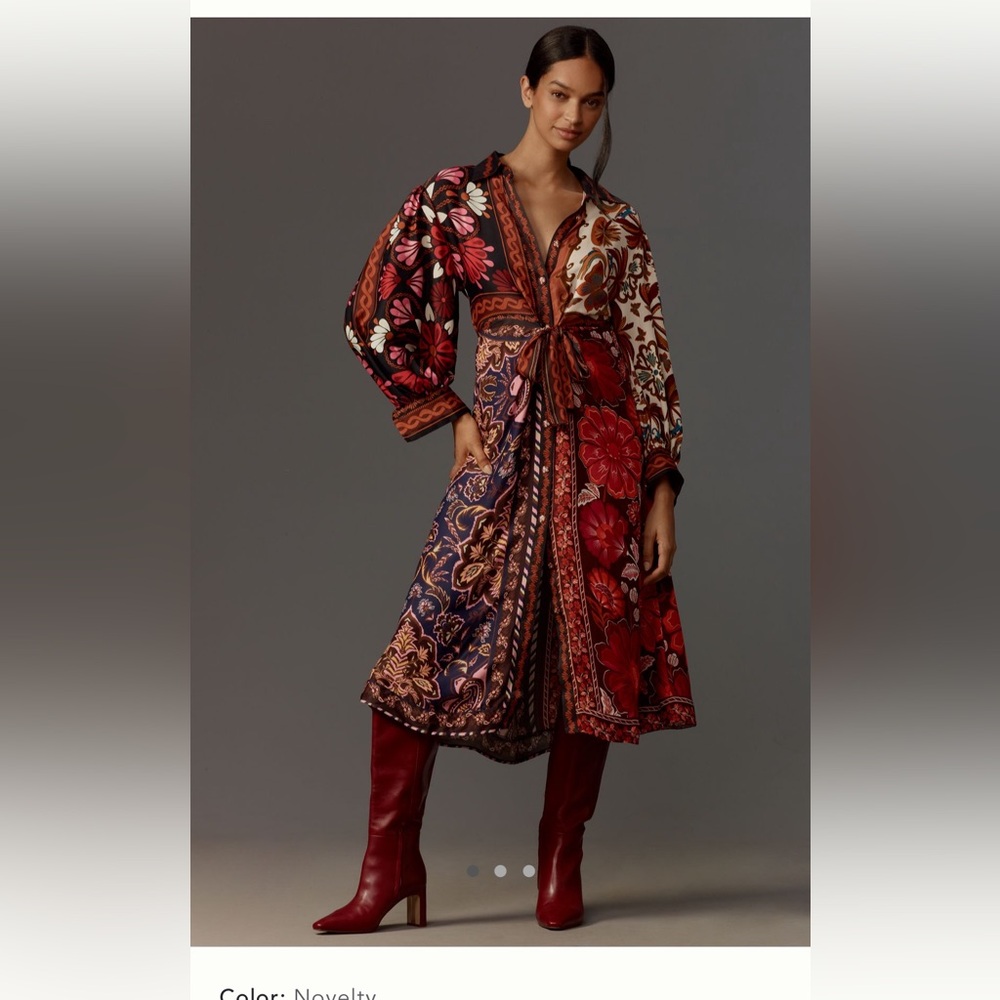 FARM Rio Multicolor Floral Midi Dress